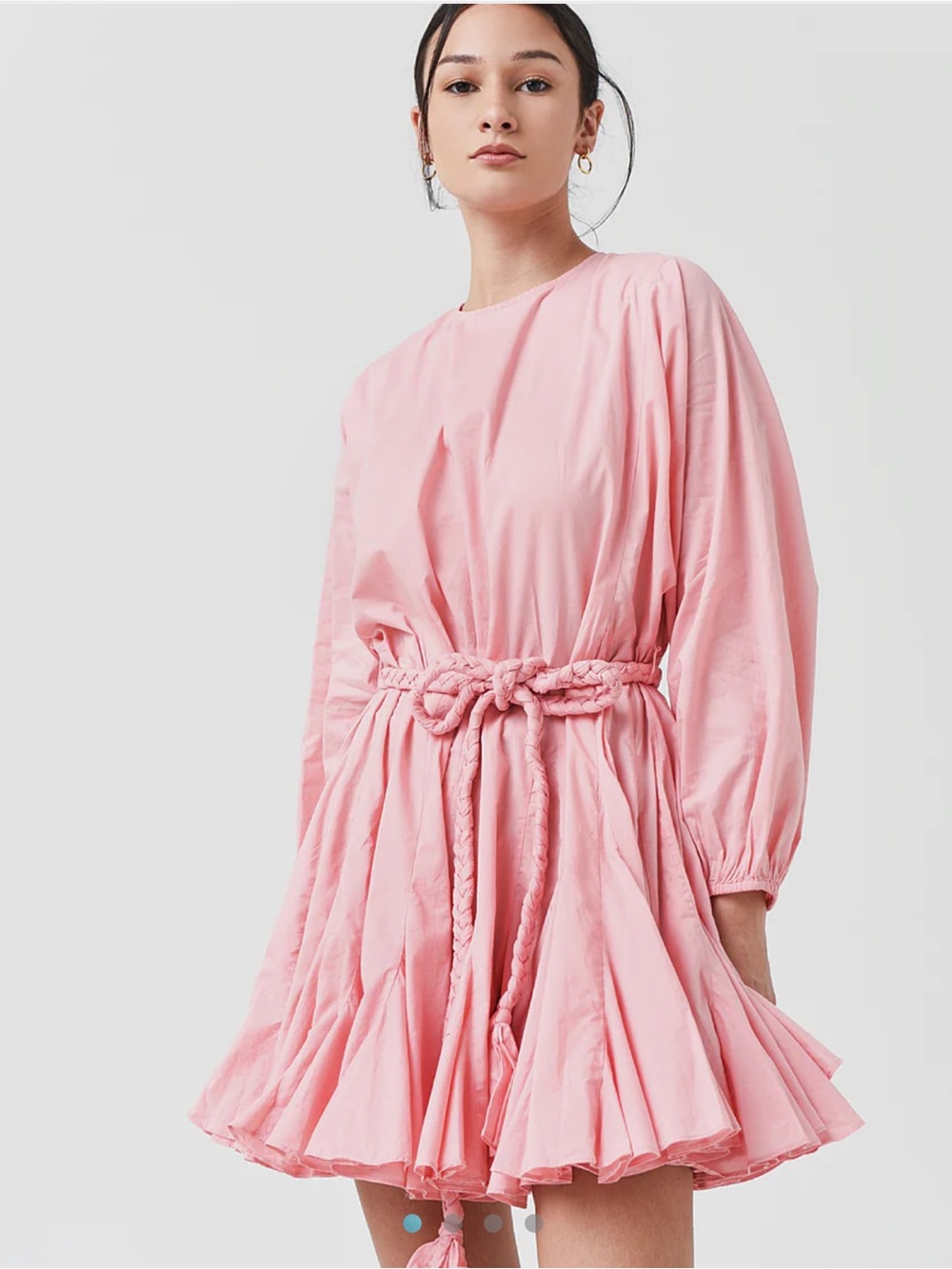 Rhode Ella Dress in candy pink